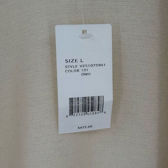 Vince Wool Cashmere Blend Shawl Cardigan Sweater Women Large Cream NWT - Picture 6 of 8